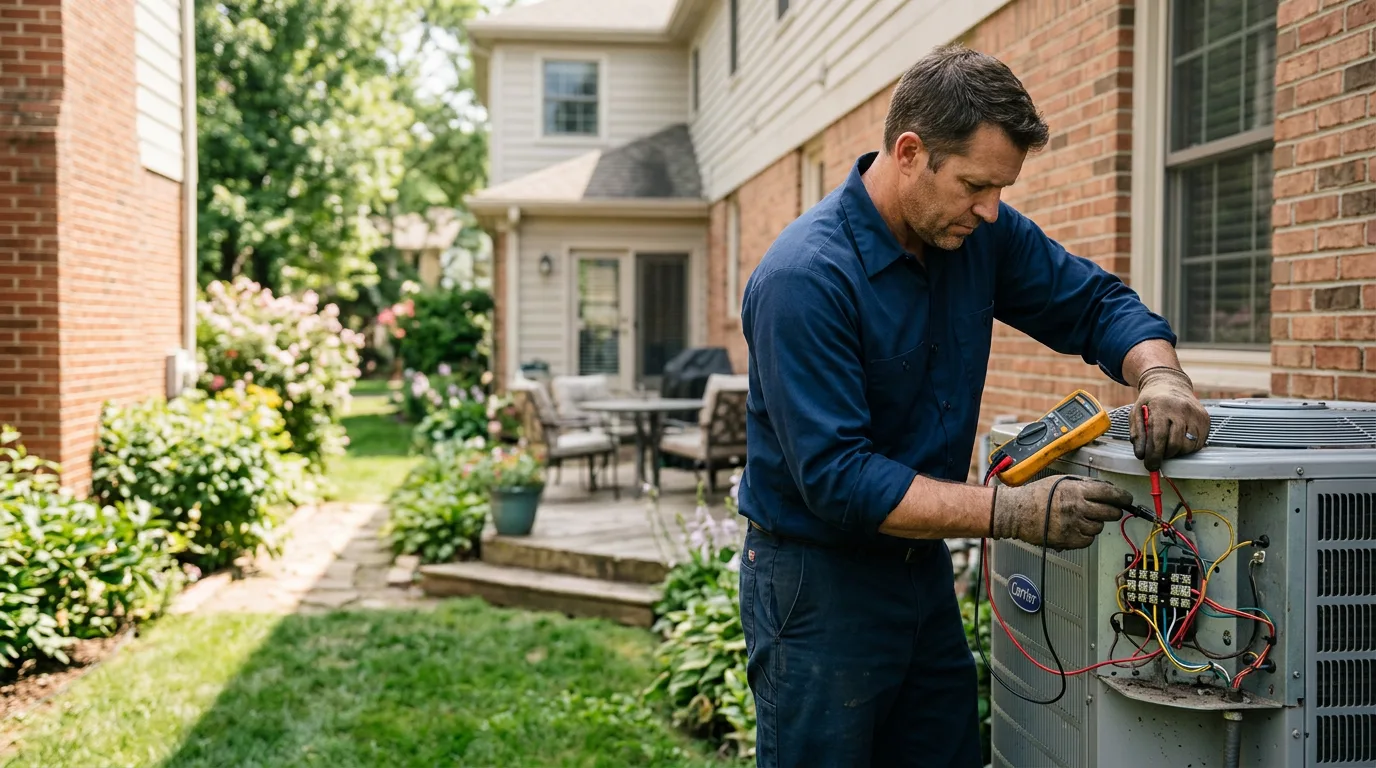 HVAC technician working near Rankin, TX